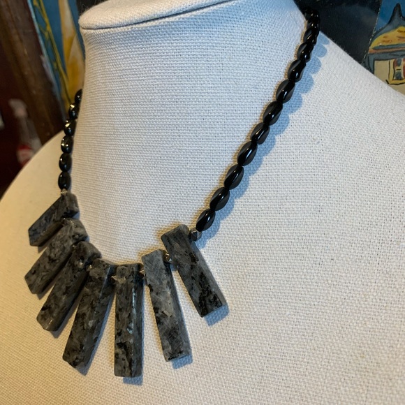 Labradorite - glass beads necklace - elegant and unique - new jewelry - Picture 8 of 13